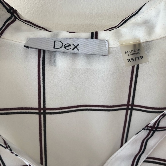 Collard shirt with check pattern - Picture 3 of 3